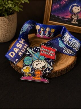 2023 Snoopy Run medal peanuts metal dash virtual run